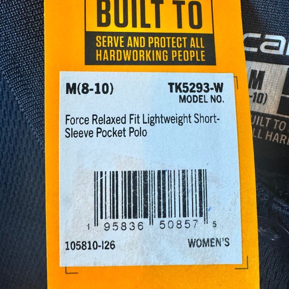 Carhartt Force Women Relaxed Fit Lightweight Pocket Polo Shirt Sz M NEW - Picture 4 of 9